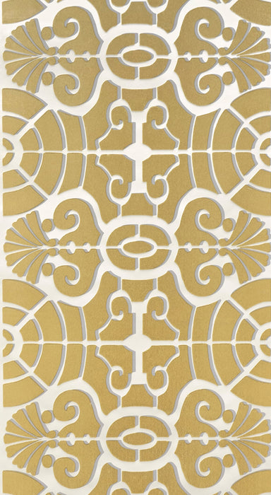 Pierre Frey L'allee du roi flock Travertin Wallpaper Sample FP271001