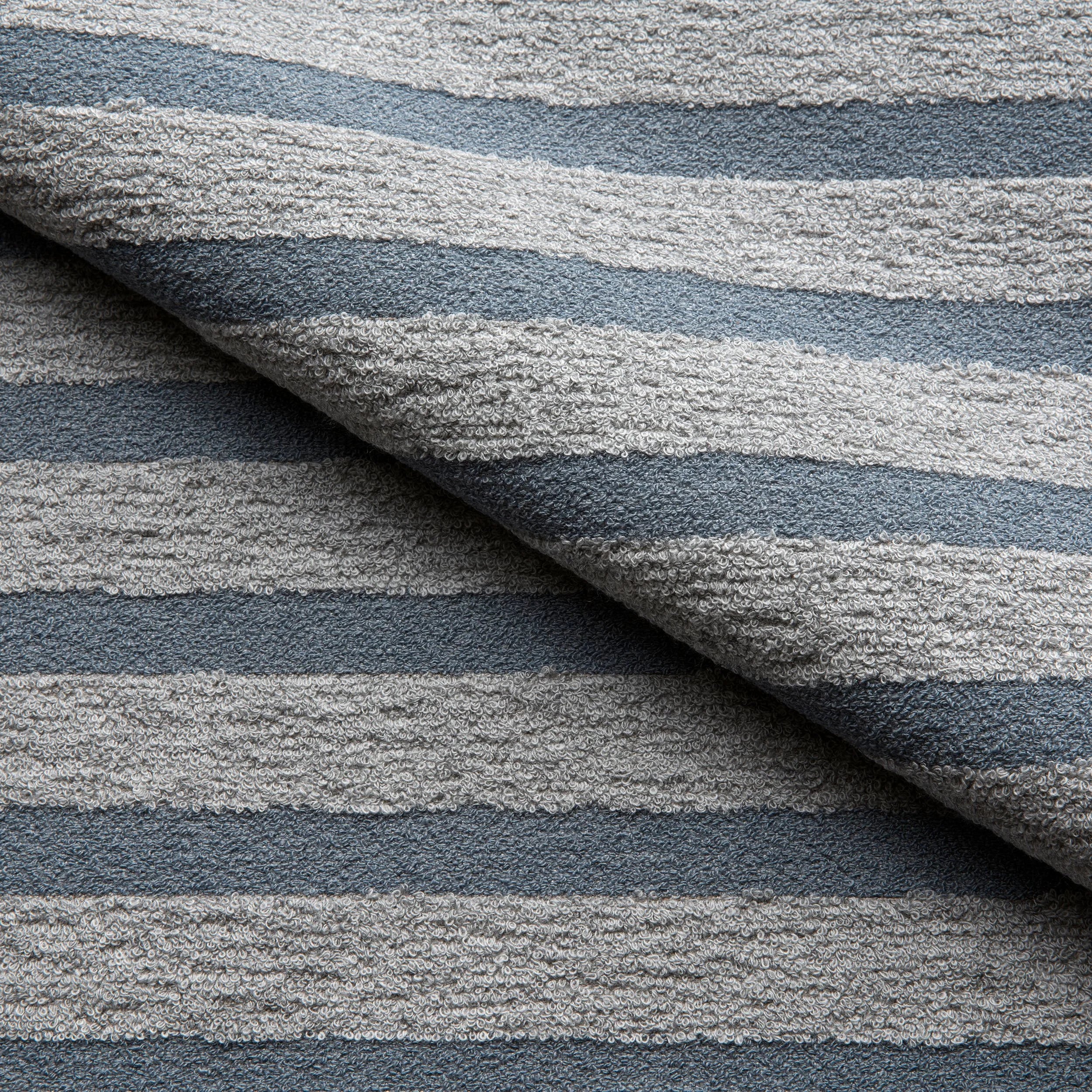 Link Outdoor Lido Stripe Blue Steel  Fabric Sample 560-55