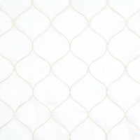 Schumacher Celena Sheer Embroidery Sand Fabric 56000
