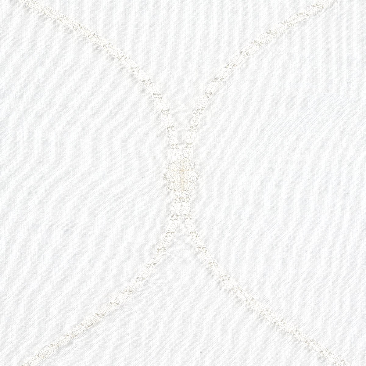 Schumacher Celena Sheer Embroidery Pearl Fabric Sample 56001