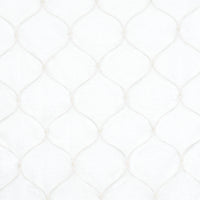 Schumacher Celena Sheer Embroidery Pearl Fabric 56001