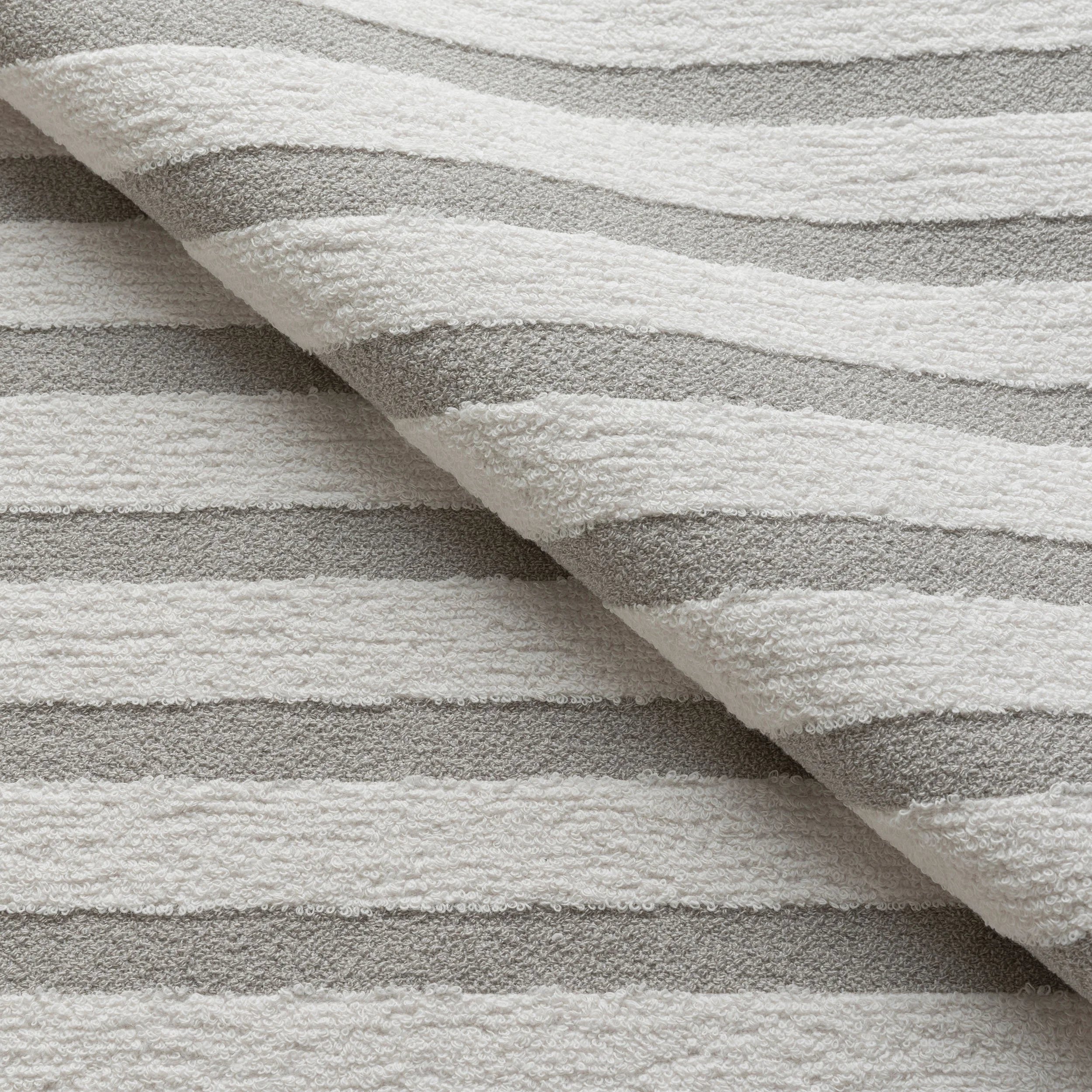 Link Outdoor Lido Stripe Dove Fabric Sample 560-03