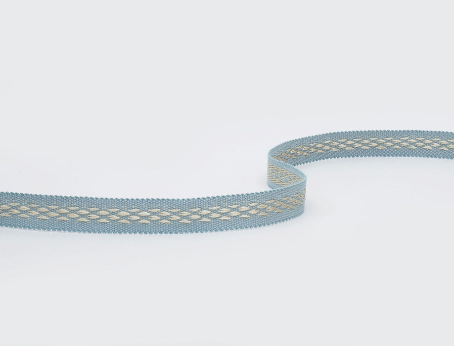 Jim Thompson Ikat Diamonds Tape  Sky Trim Sample JT030061002