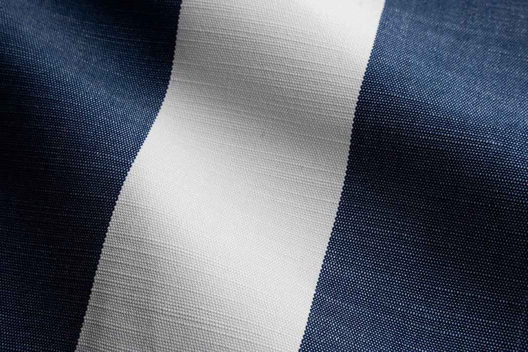Perennials Go To Stripe Blue Jean Fabric Sample 570-501