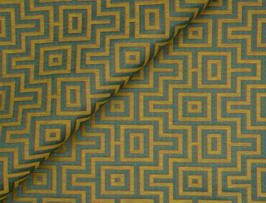 Jim Thompson Fret Maze Pear Fabric Sample JT013860011
