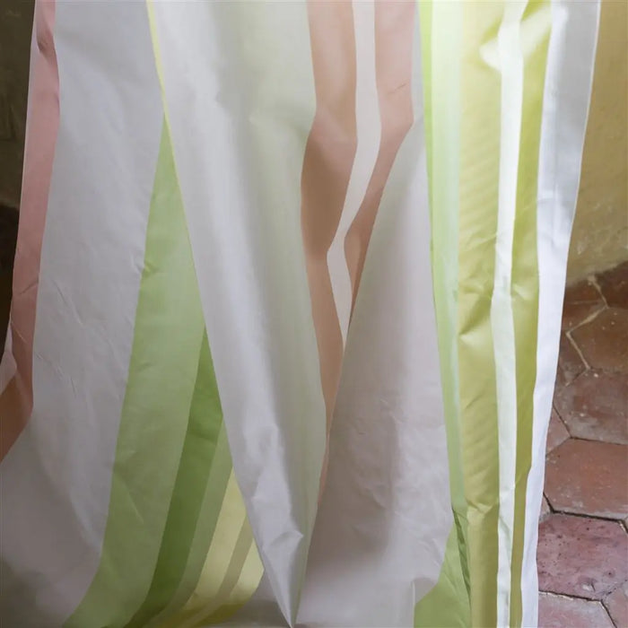 Designers Guild Dauphine Stripe Leaf Fabric Sample FDG2449-04