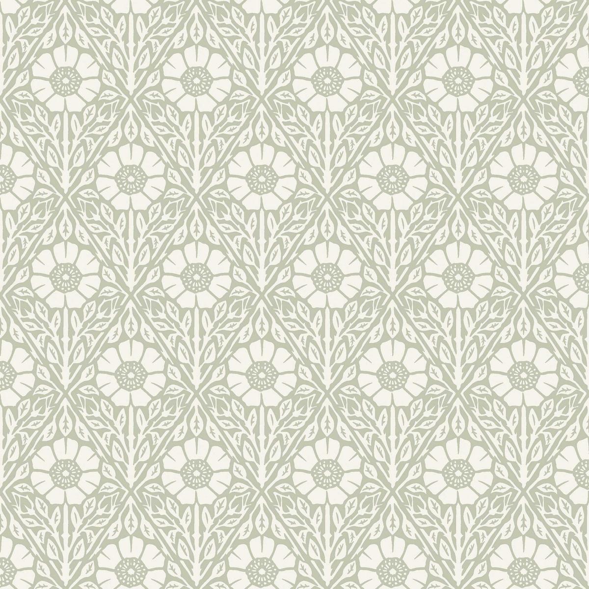 Schumacher Nyponros Sage Wallpaper Sample 5811