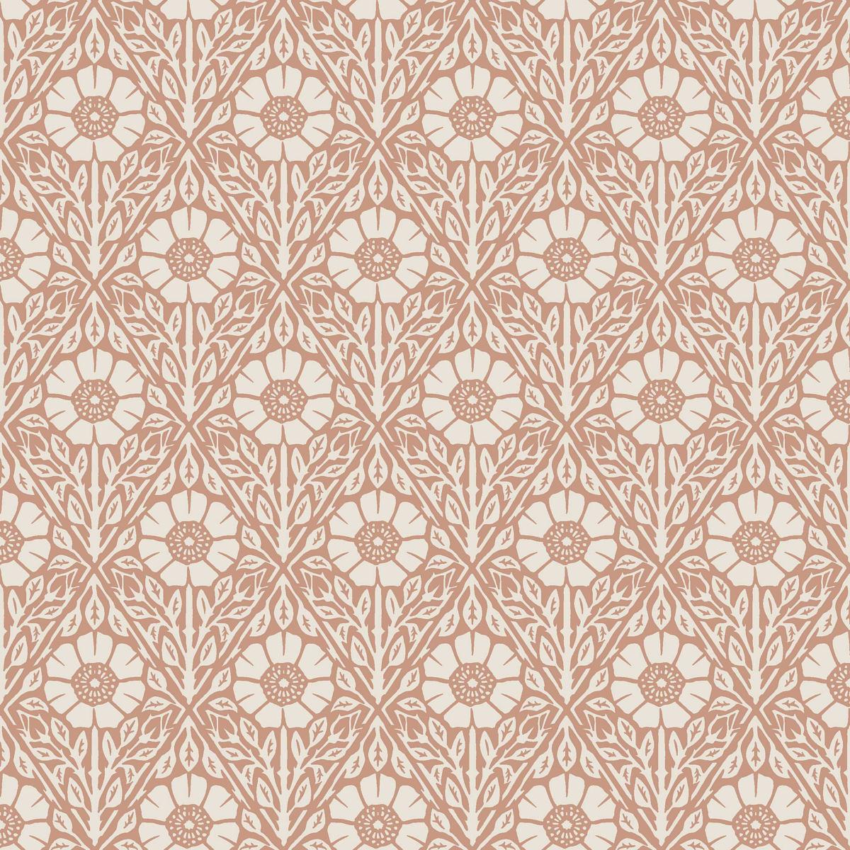 Schumacher Nyponros Terracotta Wallpaper Sample 5812