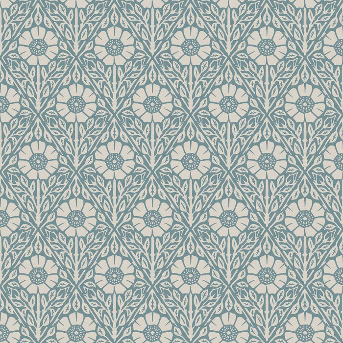 Schumacher Nyponros Blue Wallpaper 5813