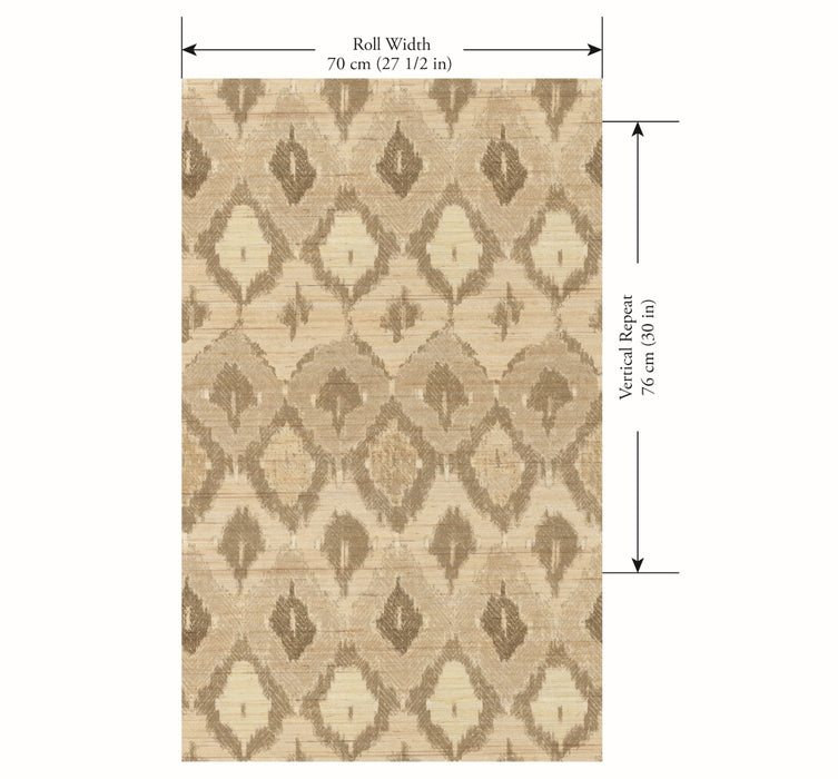 Jim Thompson Nomad  (Sisal Grasscloth) Opaline Wallpaper Sample JT021081003