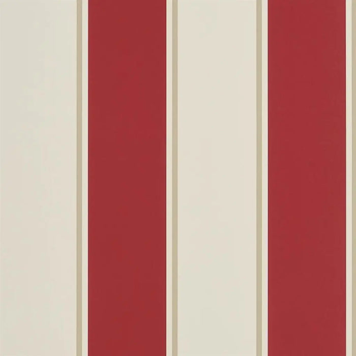 Ralph Lauren Mapleton Stripe Vermilion Wallpaper PRL703-08