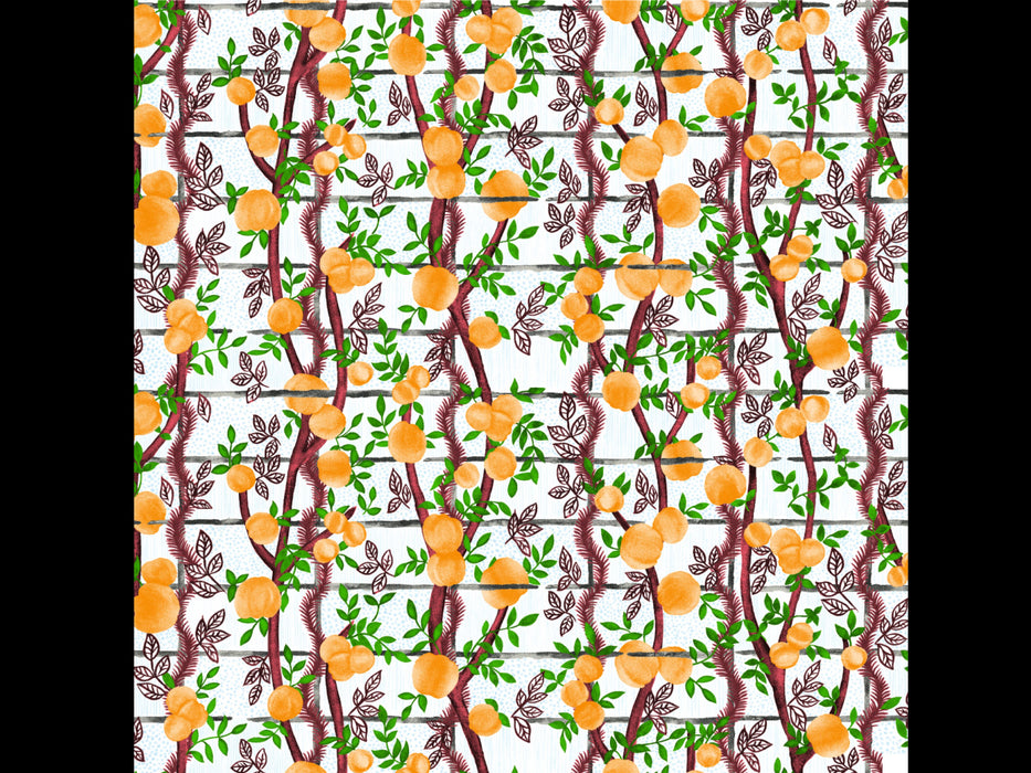 Jim Thompson Garden Party  (Non-Woven) Orangerie Wallpaper Sample JT021077002