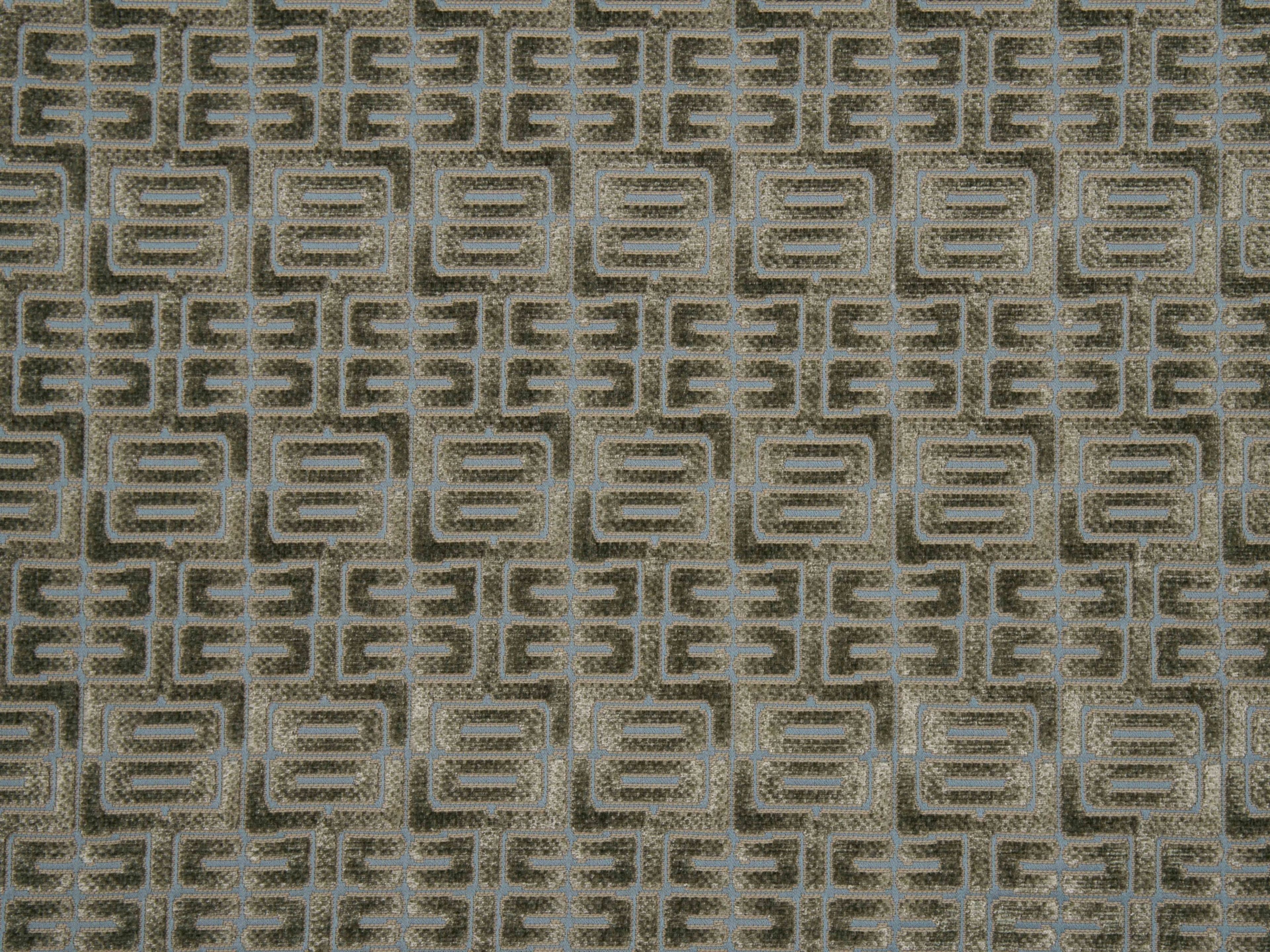 Jim Thompson Labyrinth Velvet Bluestone Fabric JT013900004