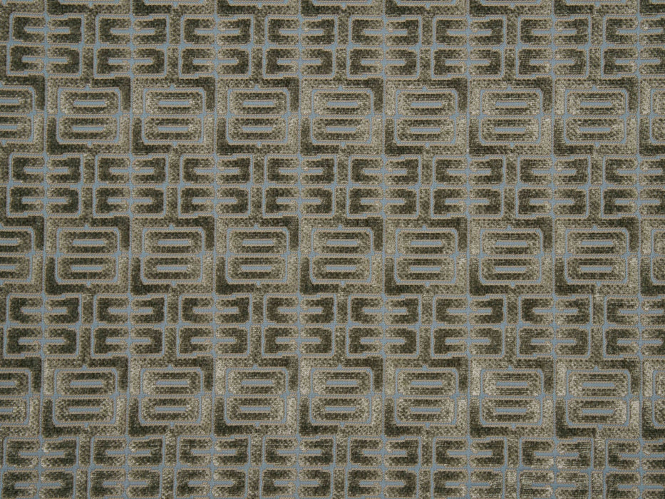 Jim Thompson Labyrinth Velvet Bluestone Fabric Sample JT013900004
