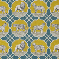No.9 Thompson Kitty Cat Teal Fabric N9012298002