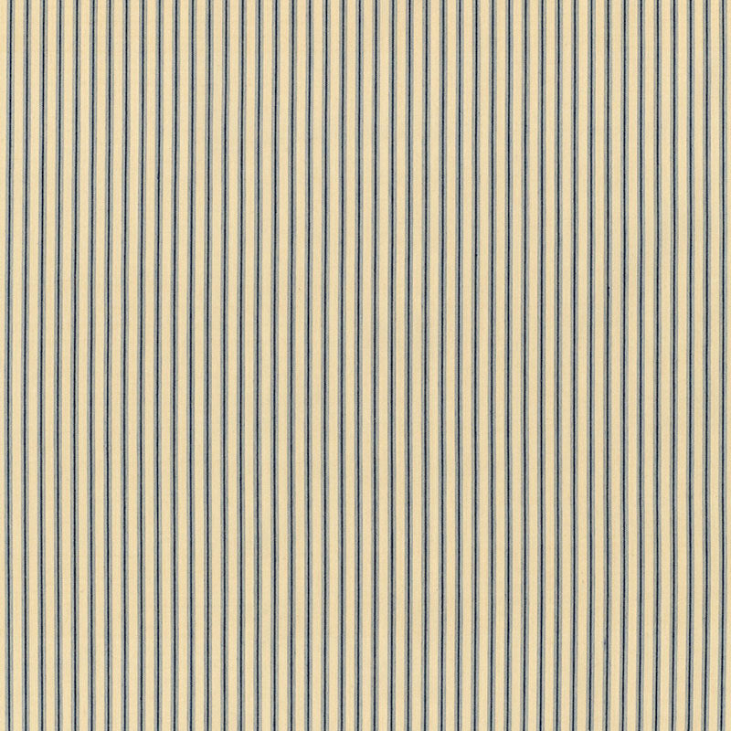 Schumacher Wellfleet Ticking Stripe Chambray Fabric 60073