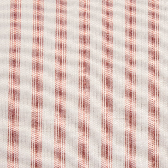 Schumacher Wellfleet Ticking Stripe Pink Fabric Sample 60074