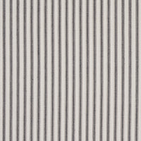 Schumacher Wellfleet Ticking Stripe Black Fabric 60077