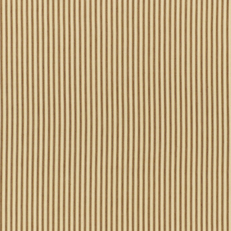 Schumacher Wellfleet Ticking Stripe Driftwood Fabric 60078
