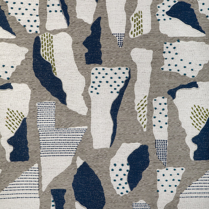 Donghia River Stone Marine Fabric Sample 6022130.5.0