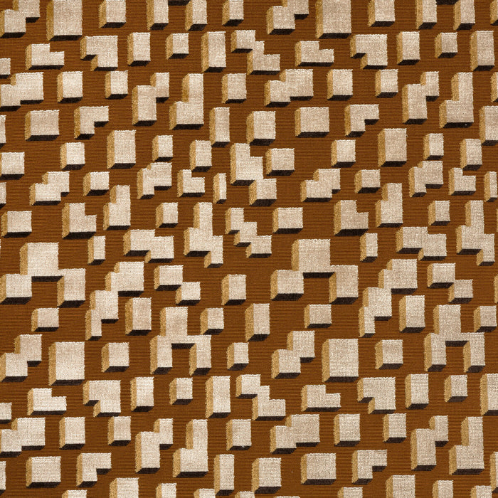 Donghia Cubical Caramel Fabric 6025106.6.0