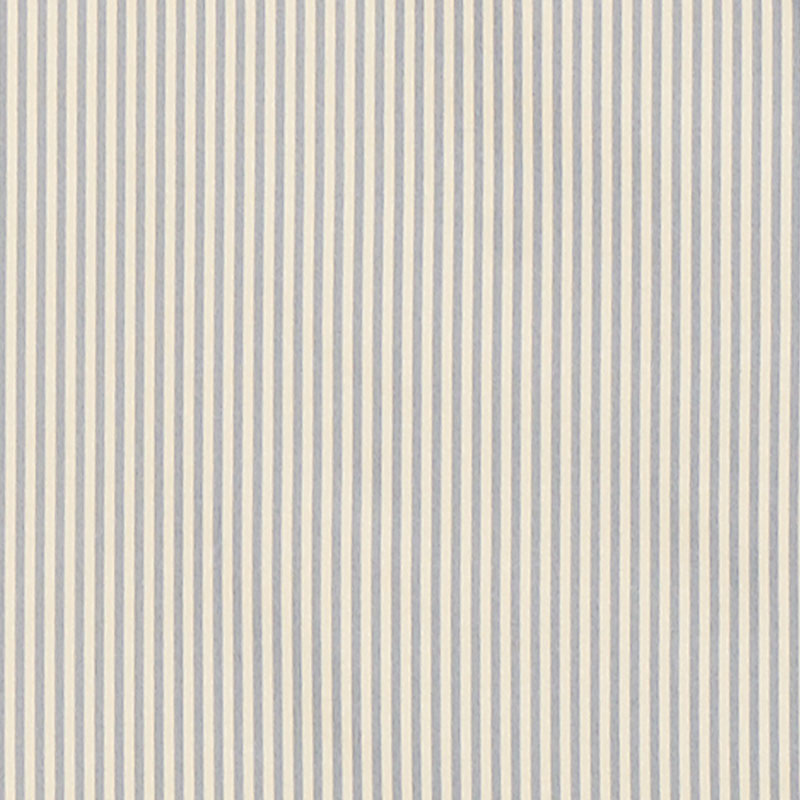 Schumacher Charee Silk Stripe Blue And White Fabric Sample 60921
