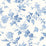 Schumacher Blomslinga Blue And White Wallpaper Sample 6146