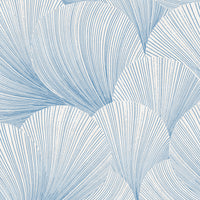 Schumacher Mirage Blue And White Wallpaper 6152