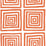China Seas Ziggurat Orange Wallpaper 6170-22WWP