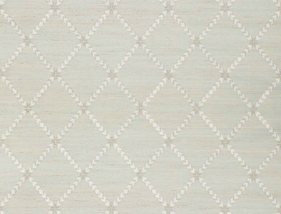Jim Thompson Ikat Trellis  Skylight Wallpaper Sample JT021073001