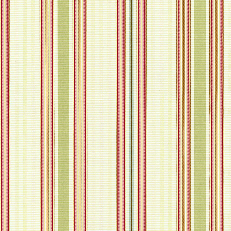 Schumacher Biella Silk Stripe Berry Fabric 62181