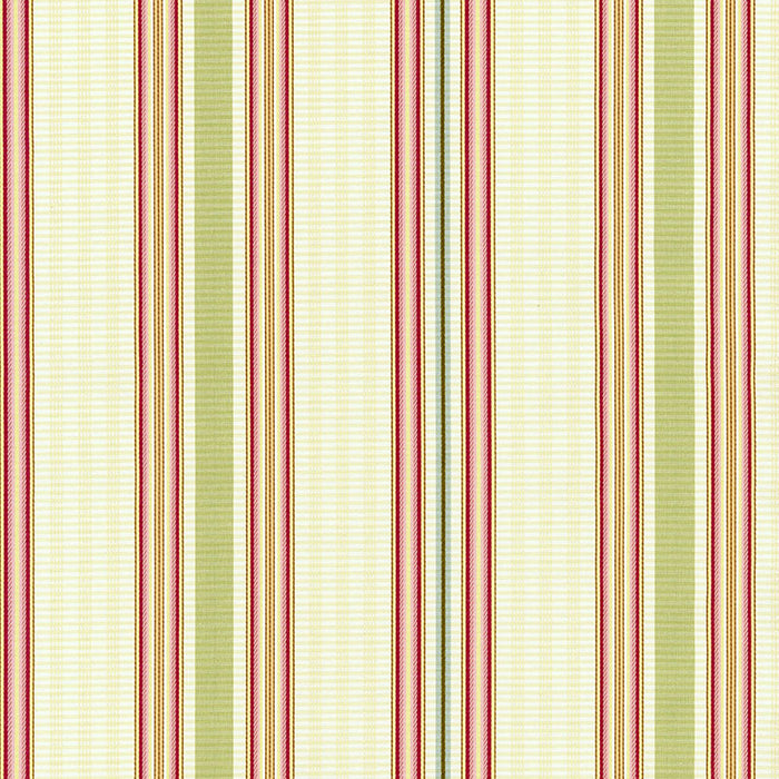 Schumacher Biella Silk Stripe Berry Fabric Sample 62181