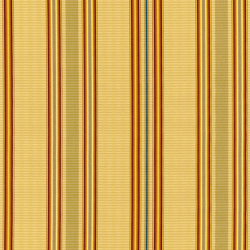 Schumacher Biella Silk Stripe Spice Fabric Sample 62183