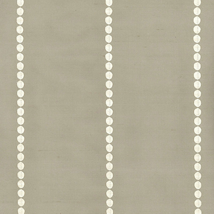 Schumacher Gabrielle Embroidery Dove Fabric Sample 62201