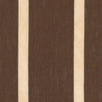 Schumacher Leather Stripe Cocoa Fabric 62512