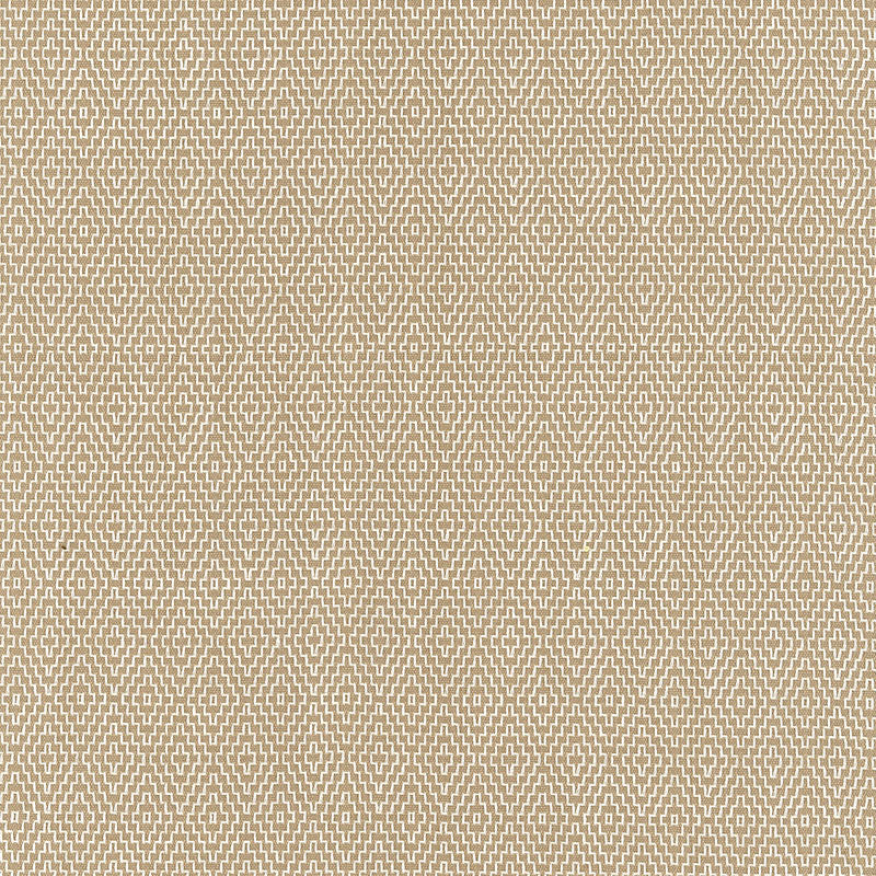 Schumacher Hampton Court Diamond Flax Fabric Sample 62530