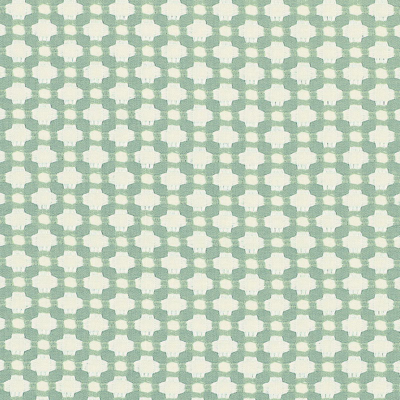 Schumacher Betwixt Water/Ivory Fabric Sample 62615