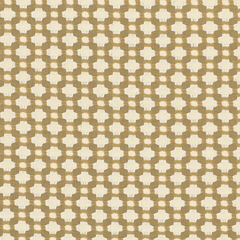 Schumacher Betwixt Biscuit/Ivory Fabric Sample 62616