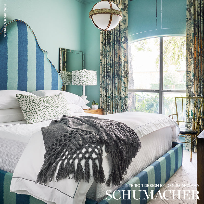 Schumacher Bagan Peacock 62653 Fabric | 40% Off (Samples)