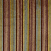 Schumacher Lynton Velvet Stripe Black Plum Fabric 62702
