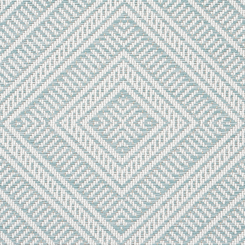 Schumacher Tortola Indoor/Outdoor Aqua Fabric 62846