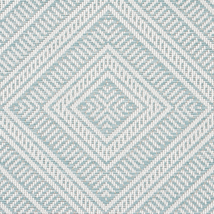 Schumacher Tortola Indoor/Outdoor Aqua Fabric 62846