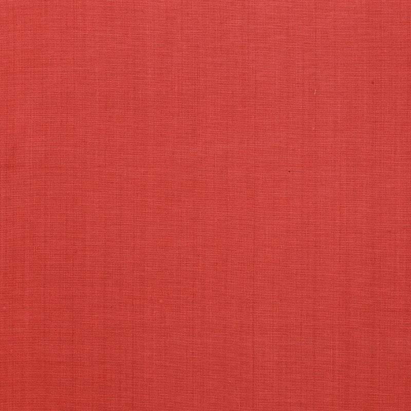 Schumacher Avery Cotton Plain Red Fabric Sample 62946