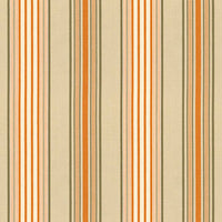 Schumacher Saratoga Cotton Stripe Beige / Mocha / Pumpkin Fabric 62961