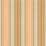 Schumacher Saratoga Cotton Stripe Beige / Mocha / Pumpkin Fabric 62961