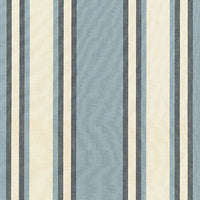 Schumacher Seneca Cotton Stripe Chambray/ Indigo Fabric 62980