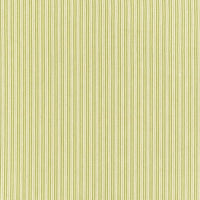 Schumacher Baker Cotton Stripe Ivory /Pear /Sage Fabric 63001