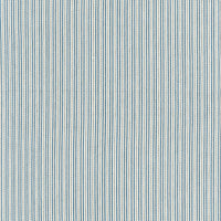 Schumacher Baker Cotton Stripe Ivory/Chambray/Indigo Fabric 63003