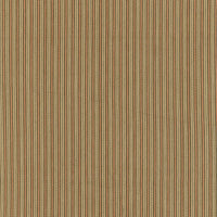 Schumacher Baker Cotton Stripe Flax/Mocha/Red Fabric 63004