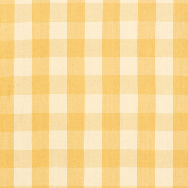 Schumacher Camden Cotton Check Straw Fabric 63032
